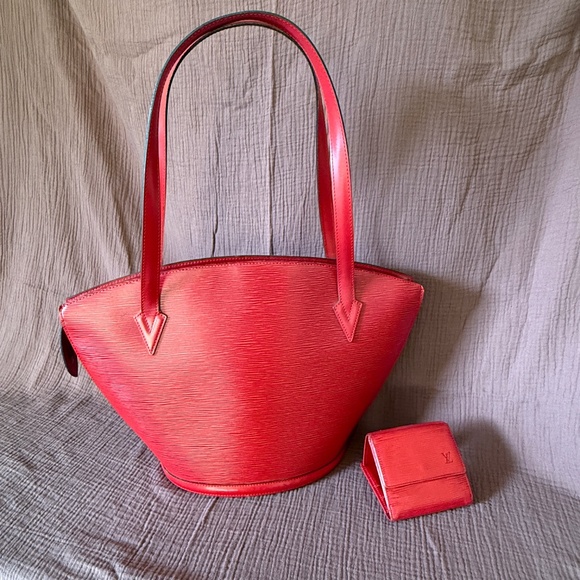 Louis Vuitton Saint Jacques GM bag & wallet in red EPI leather - Picture 1 of 16